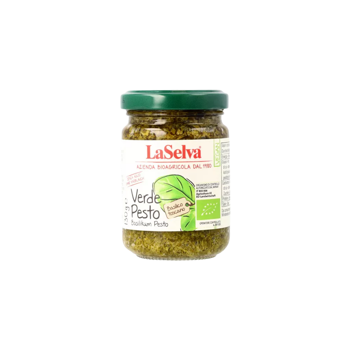 Basilikumpesto uden hvidløg fra LaSelva