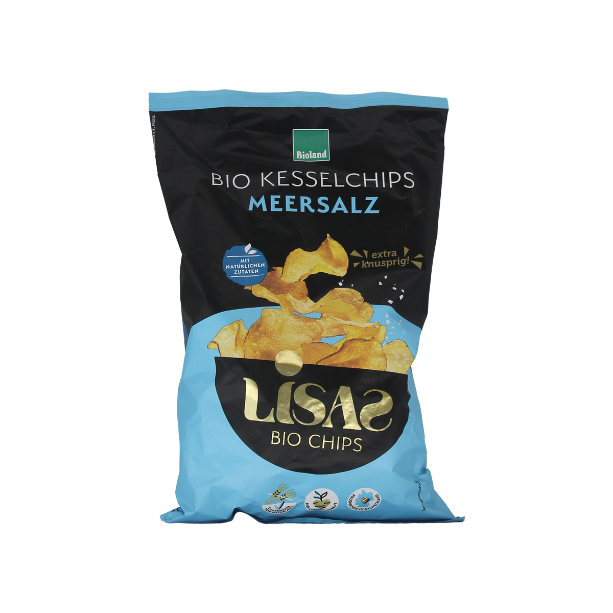 Økologiske kartoffelchips med havsalt