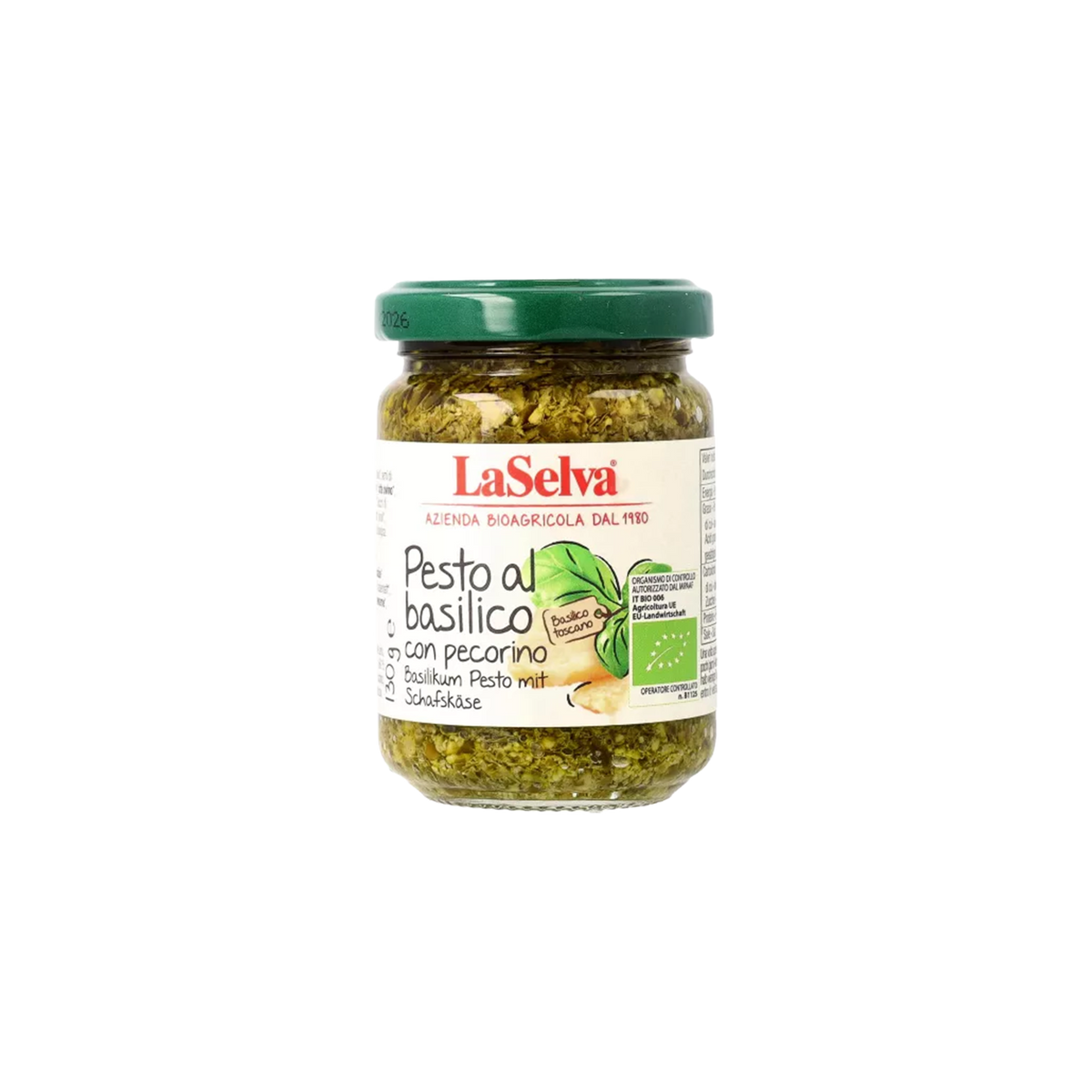 Basilikumpesto med fåreost fra LaSelva