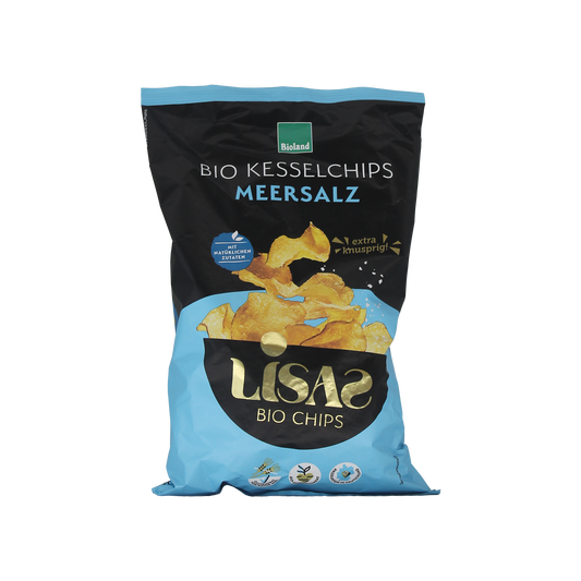 Økologiske kartoffelchips med havsalt