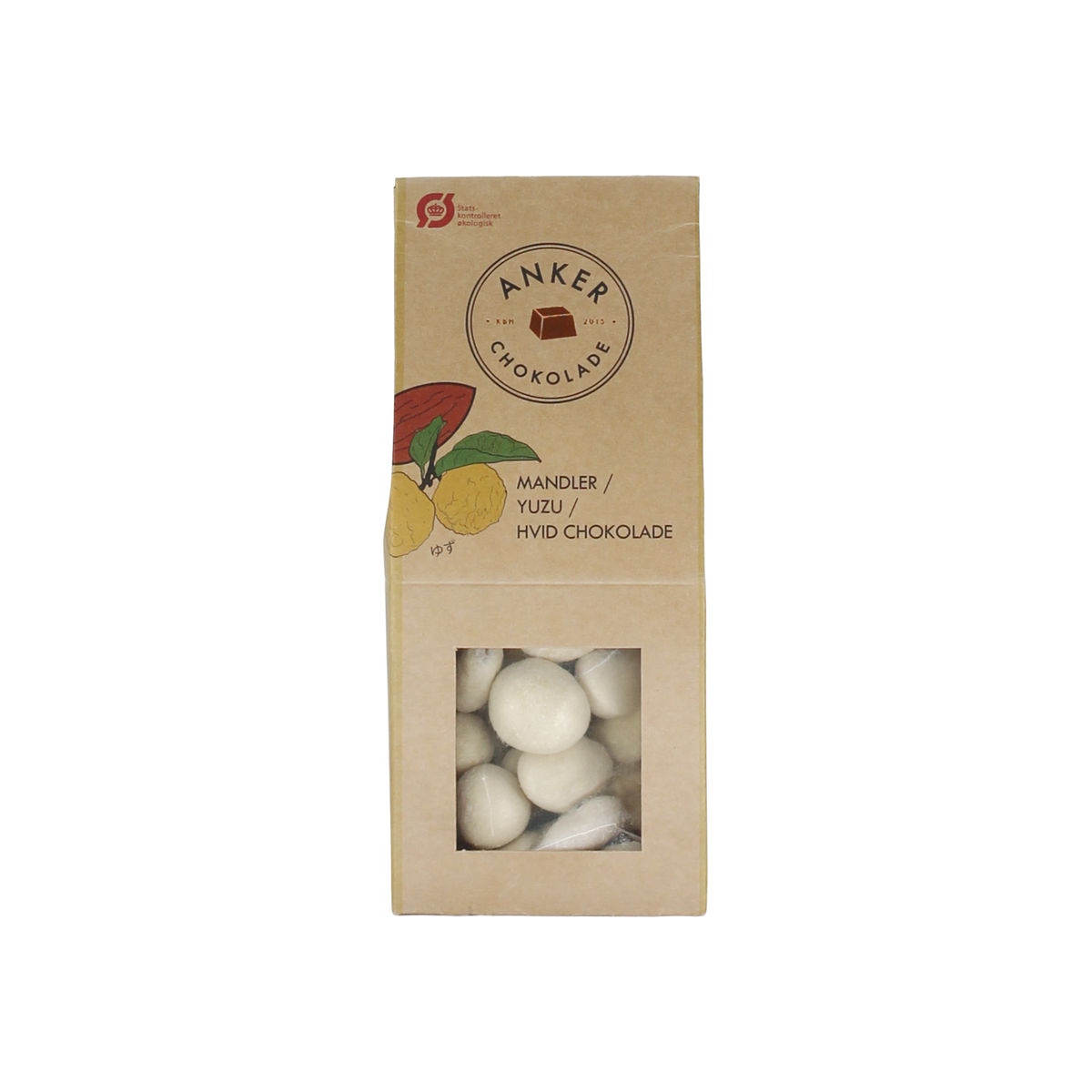 Dragee – Mandler med yuzu og hvid chokolade