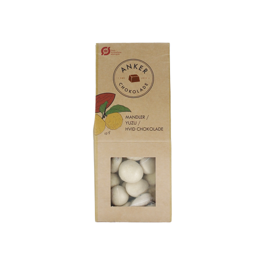 Dragee – Mandler med yuzu og hvid chokolade