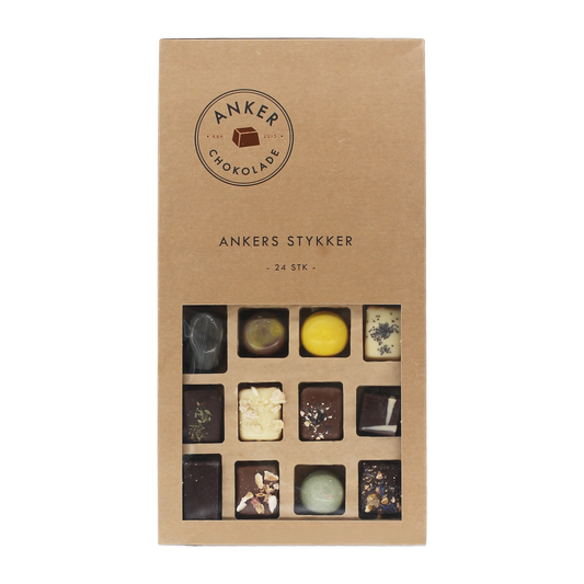 Ankers Stykker – 24 fyldte chokolader