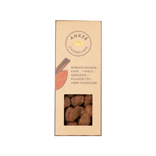 Dragee – Valencia mandler med kanel, vanilje & mørk chokolade