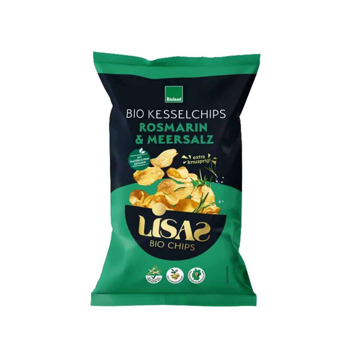 Økologiske kartoffelchips med rosmarin og havsalt