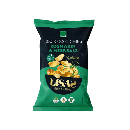 Økologiske kartoffelchips med rosmarin og havsalt