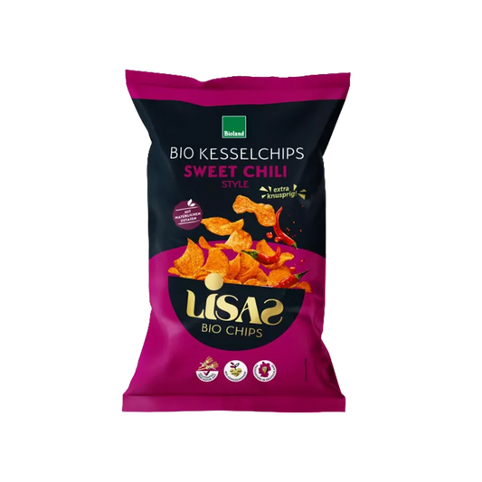 Økologiske kartoffelchips med chili